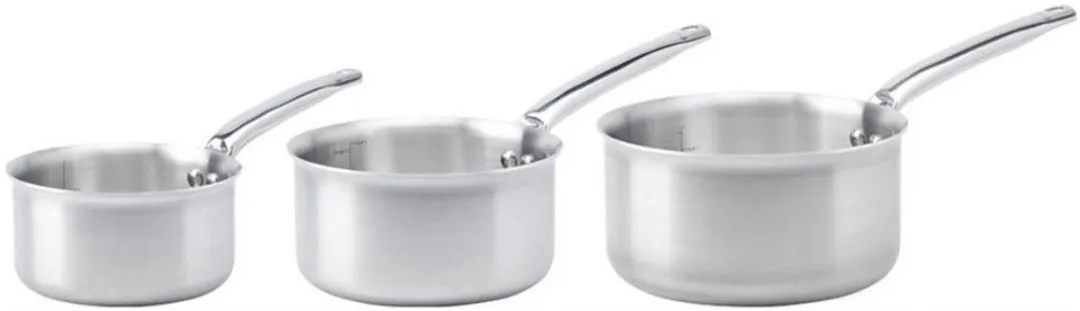 DeBuyer 3601.03 Roestvrijstalen Pan 18cm - 3 Stuks