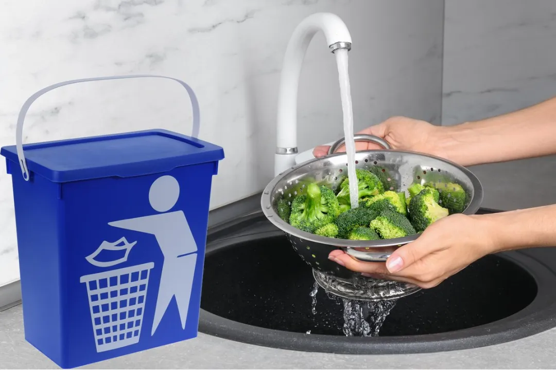 Excellent Houseware Gft Afvalbakje 12L - Blauw