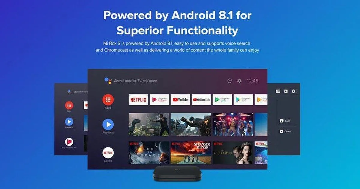 Xiaomi Mi Box S PFJ4086EU TV Box - 8GB - Zwart