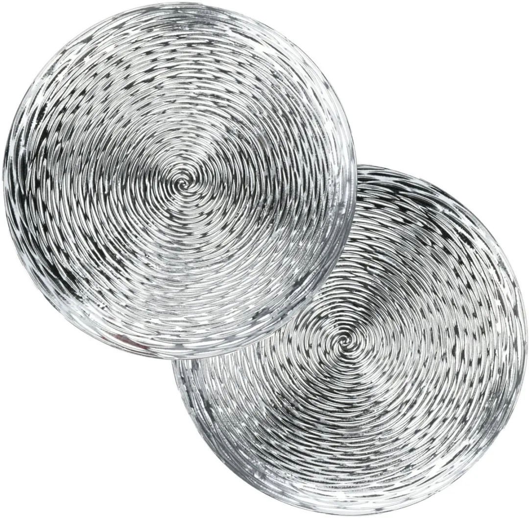 Excellent Houseware Kaarsenbord Golfmotief 2 Stuks