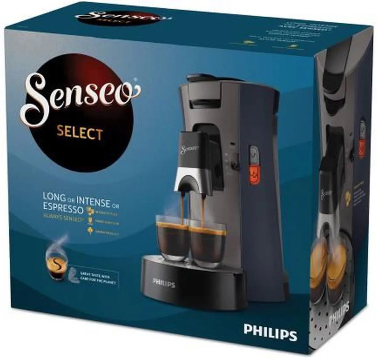 Philips Senseo CSA240/71 Volledig Automatische Koffiecupmachine - Blauw/Grijs