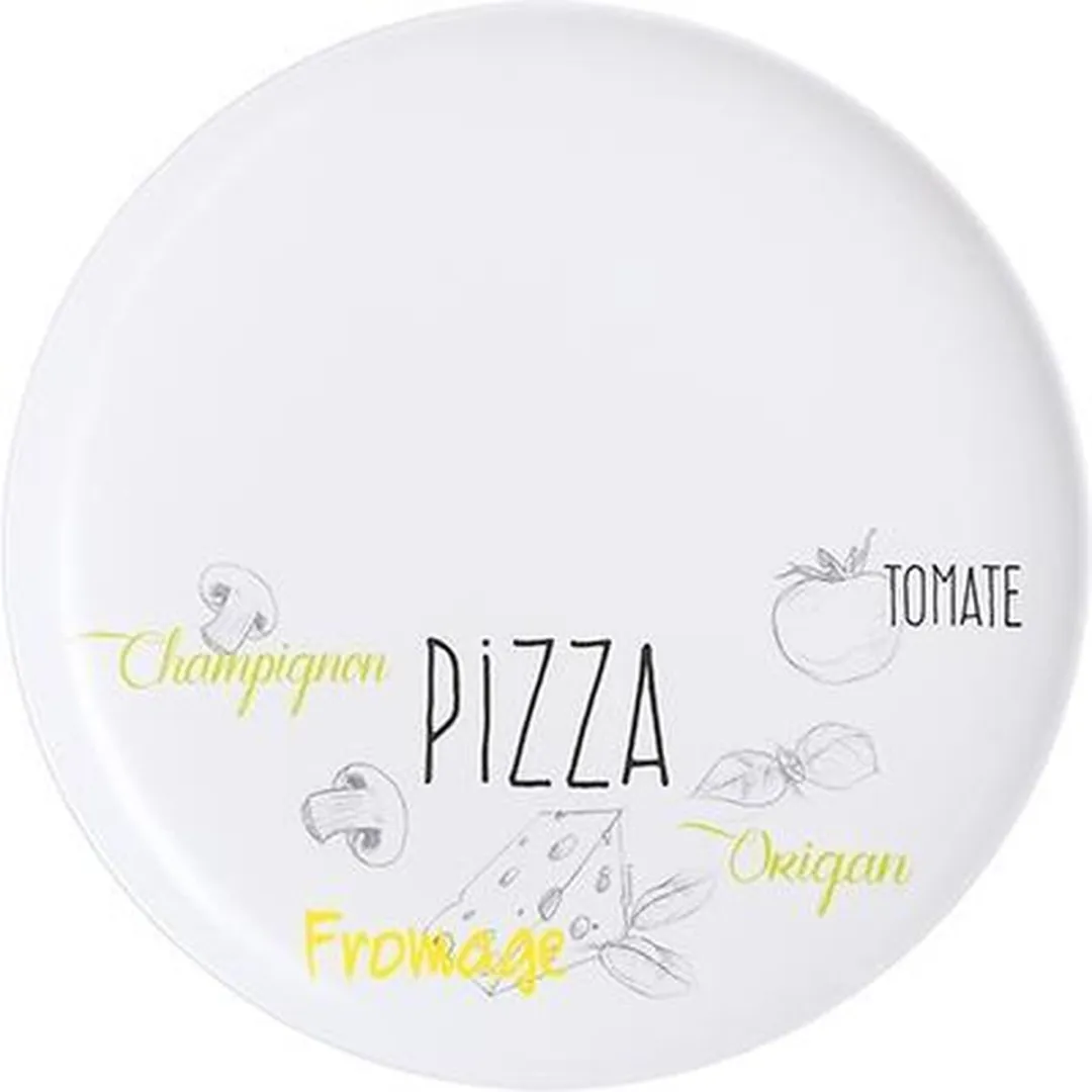 Luminarc Friends Time Pizza Bord Keramisch Wit L2904