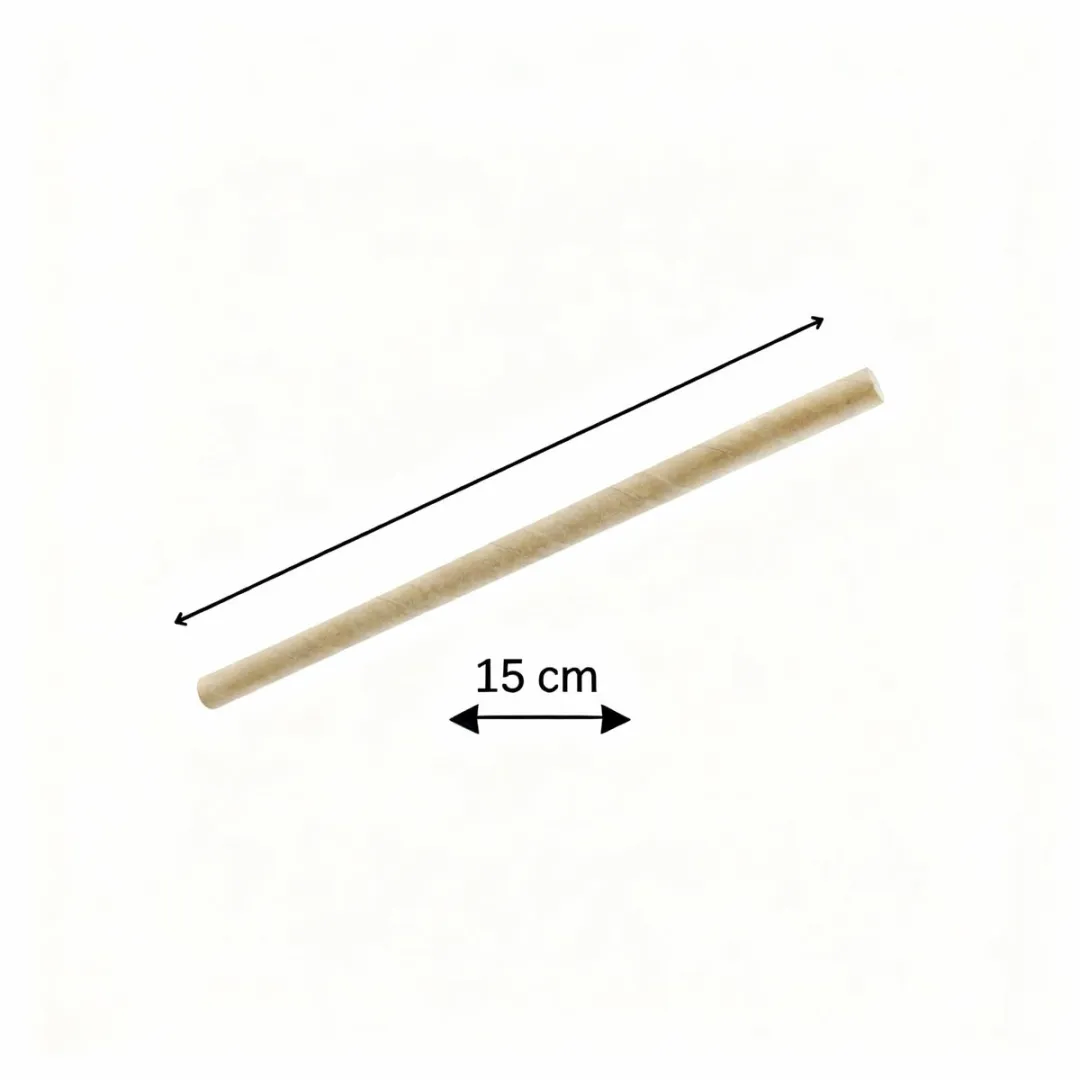 Fackelmann Papieren Rietjes 50 Stuks - Bruin - 15x0,8cm