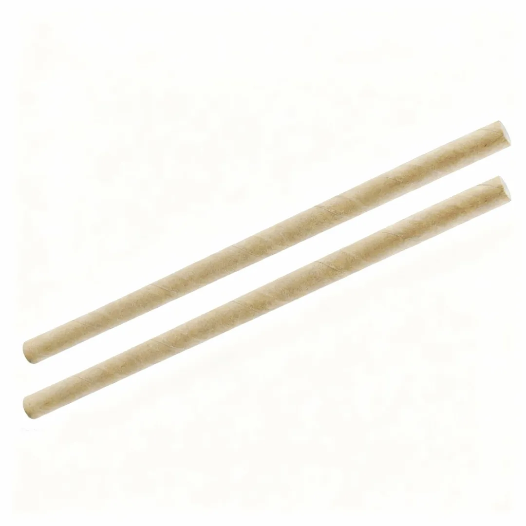 Fackelmann Papieren Rietjes 50 Stuks - Bruin - 15x0,8cm