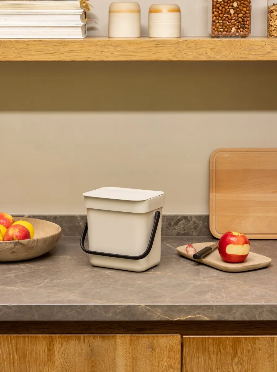 Brabantia Sort & Go Afvalbakje 3L - Soft Beige