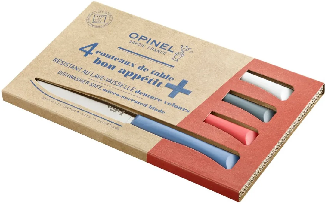 Opinel N°125 Bon Appétit+ Tafelmessenset 4-delig