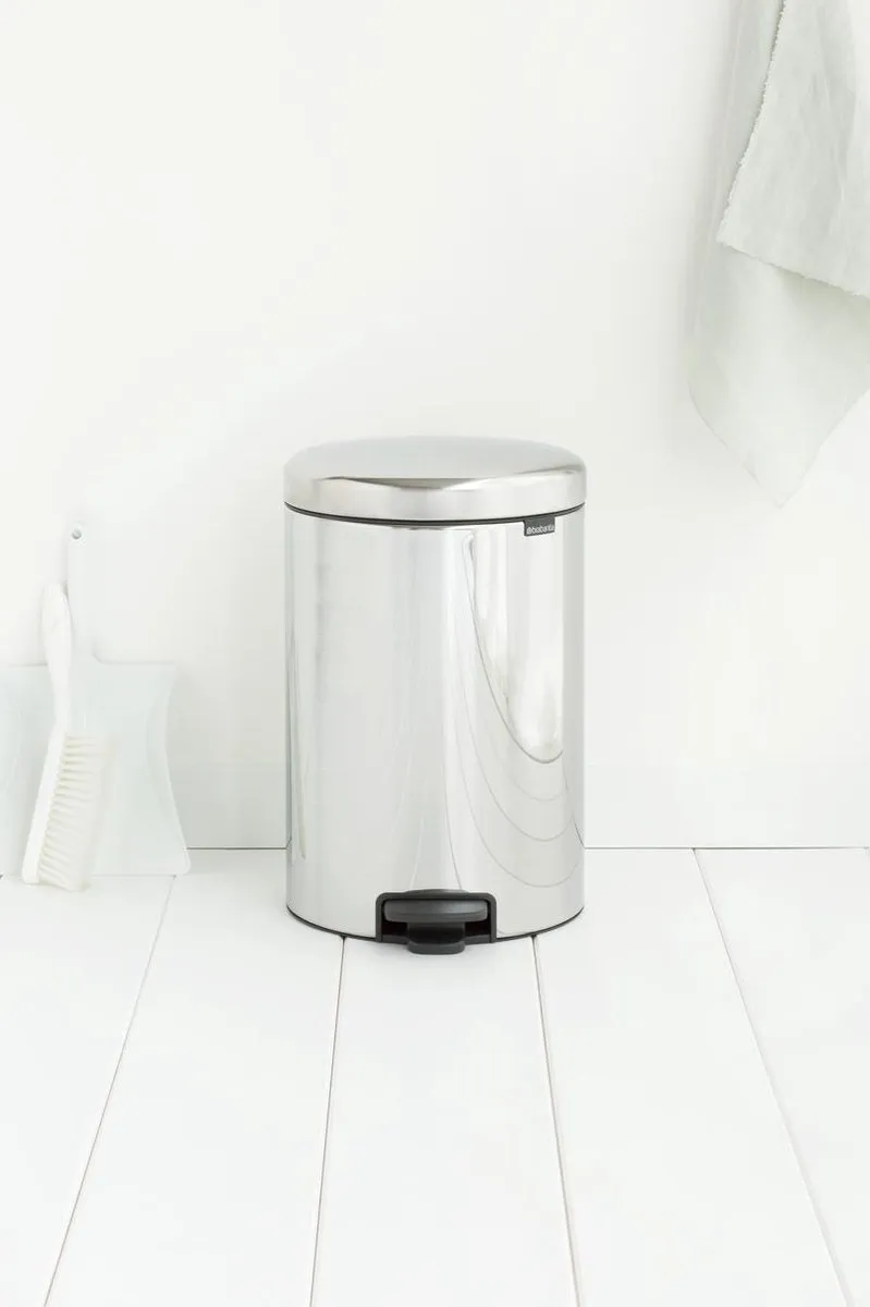 Brabantia NewIcon Prullenbak 20L - Brilliant Steel