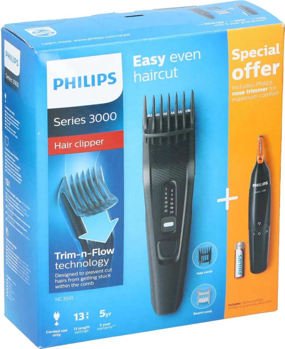 Philips HC3510/85 Tondeuse - 1 Stuks - Zwart