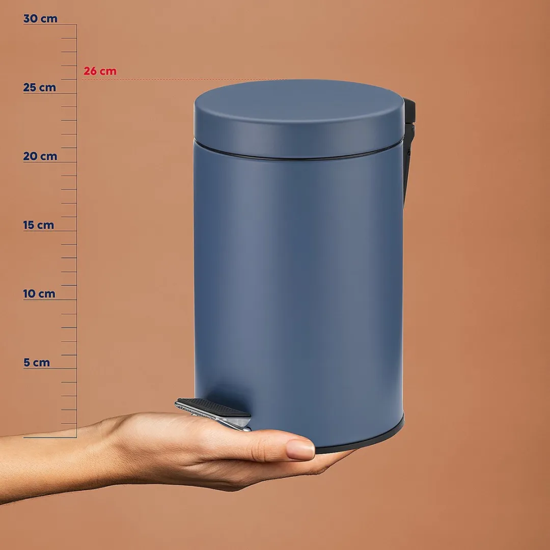 Kela Monaco Pedaal Afvalemmer 3L - Blauw