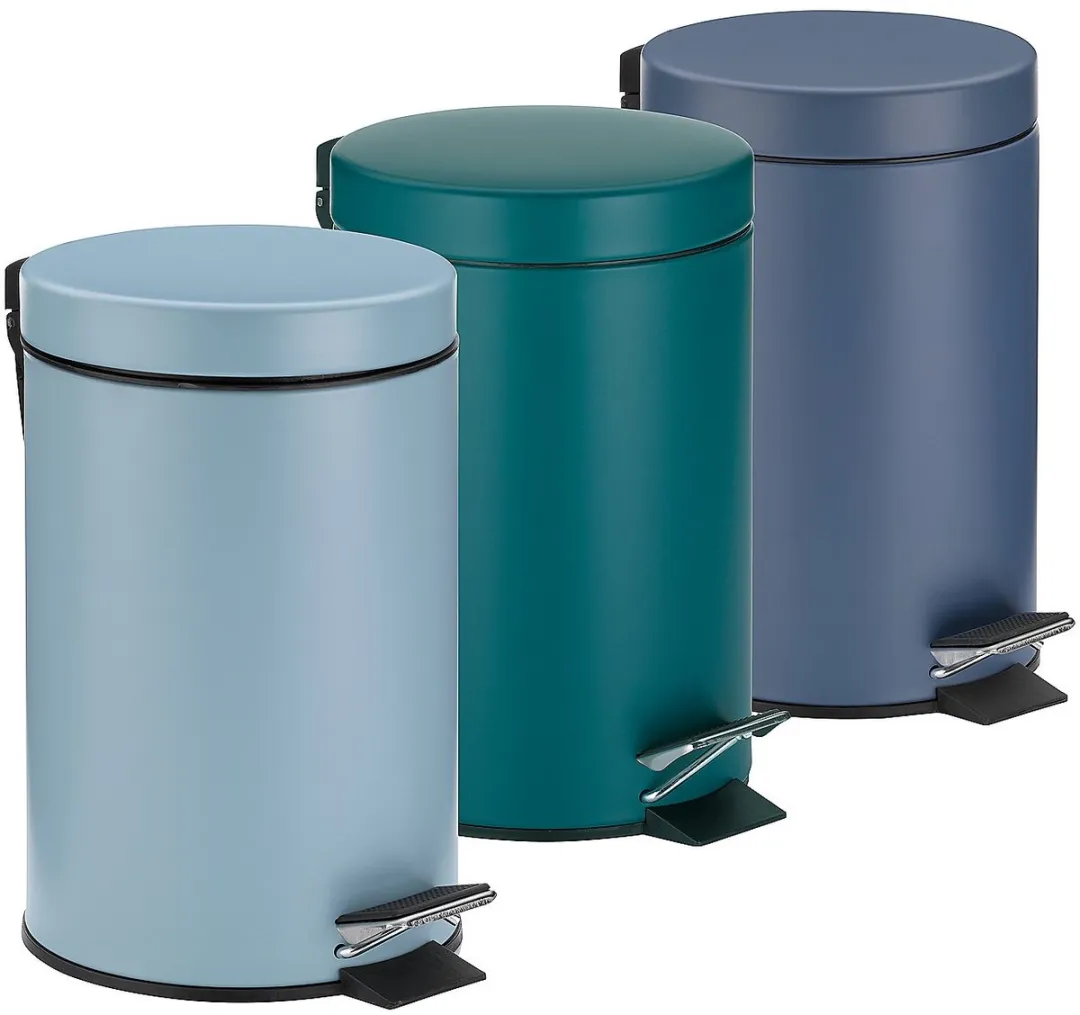 Kela Monaco Pedaal Afvalemmer 3L - Blauw