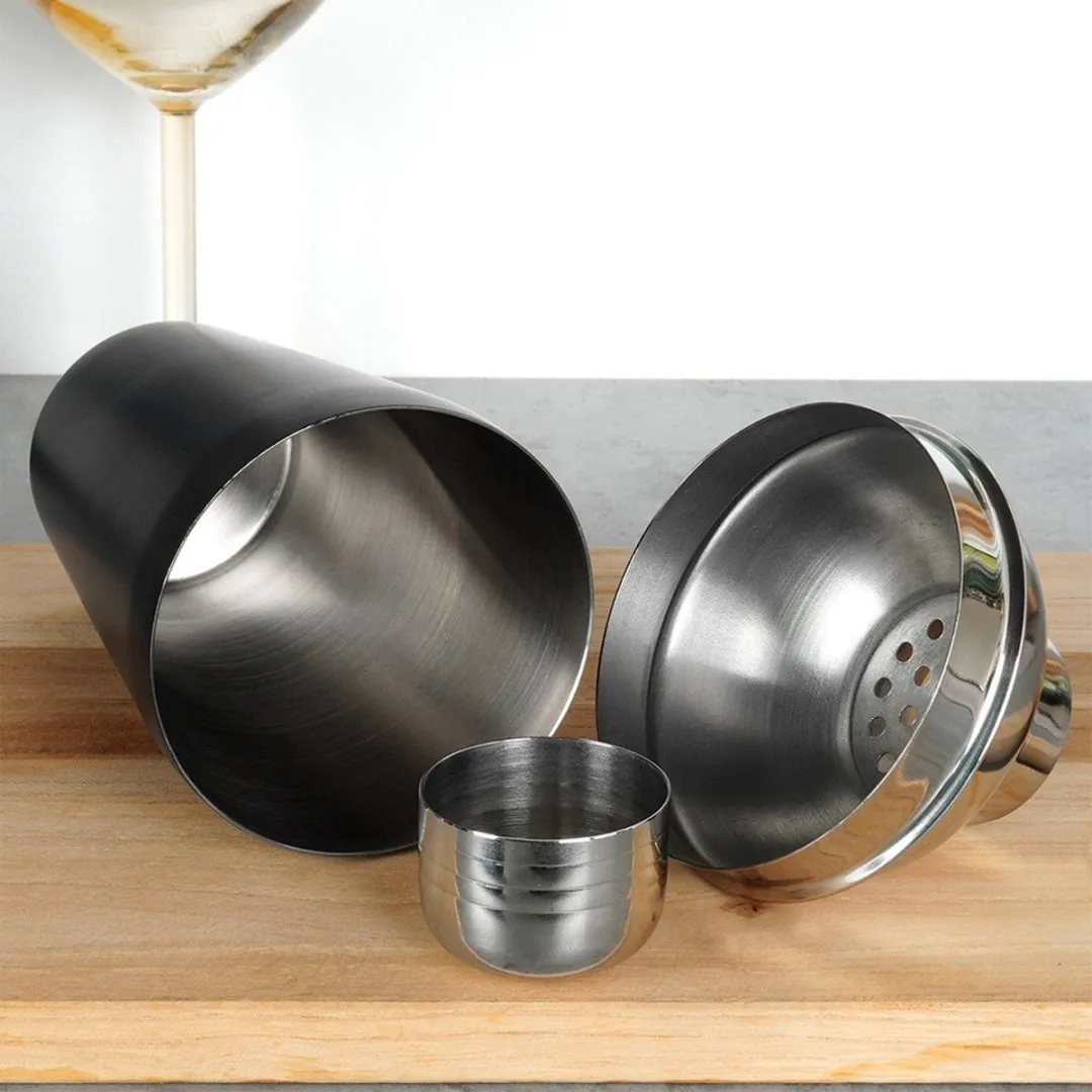Excellent Houseware Cocktailshakerset 5-delig - Mat zwart