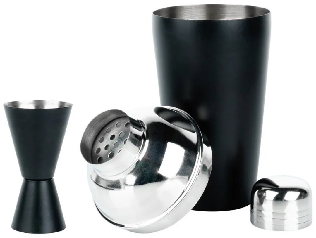 Excellent Houseware Cocktailshakerset 5-delig - Mat zwart