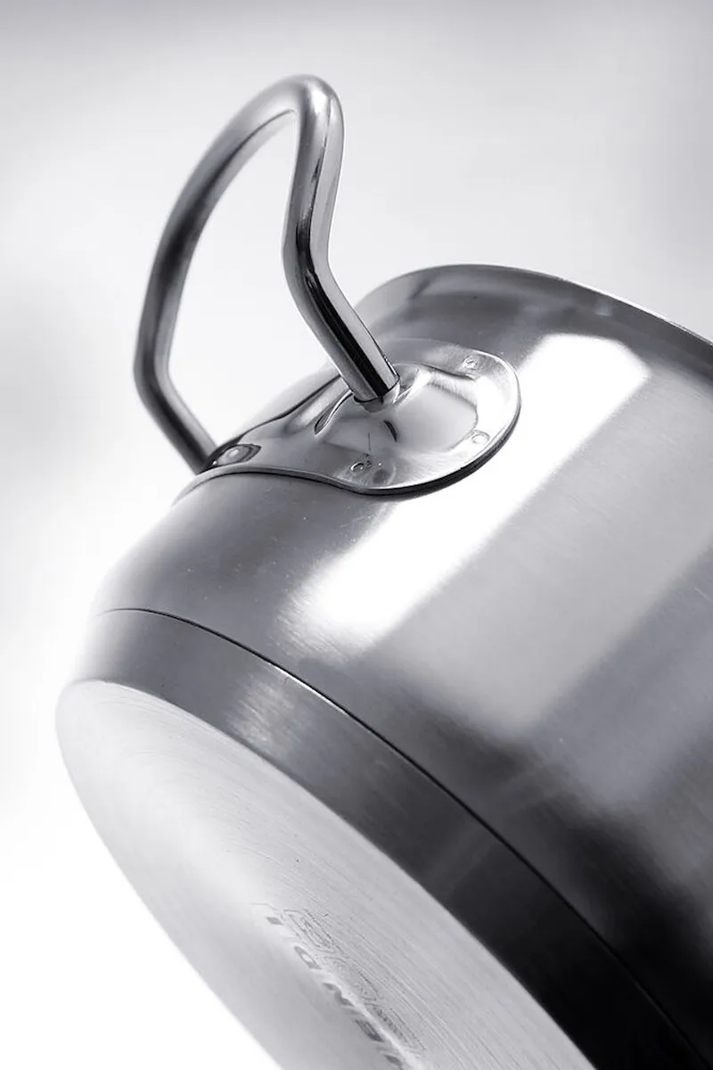 Hendi Kookpan 1,5L Inductiegeschikt - Ø16cm - Zilver