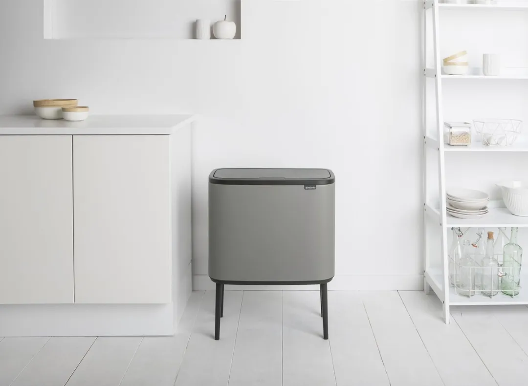 Brabantia Bo Touch Bin Prullenbak 36L - 1 Vak - Mineral Concrete Grey
