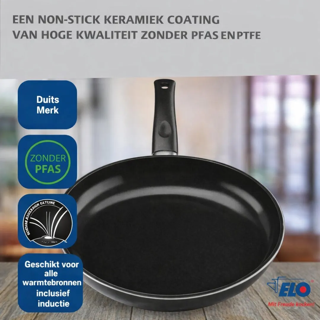 Fackelmann ELO 9711150 Keukengerei Set - 4-delig - Inductie - Roestvrij staal