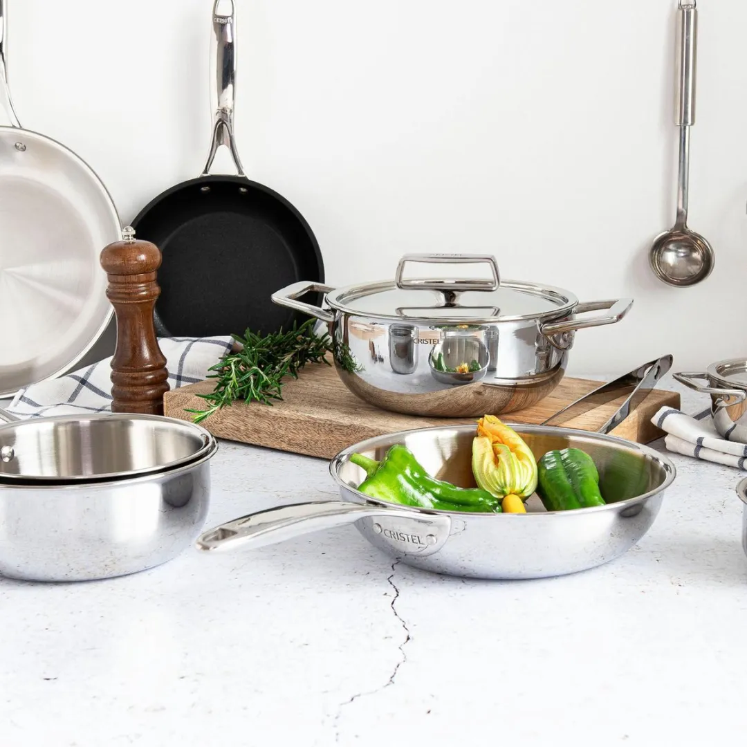 Cristel Castel'Pro Steelpan 1.4L - Inox - 2 Stuks - afbeelding 6 van 6