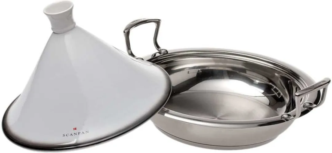 Scanpan Impact Tajine 28cm - Inductie - Zilver/Blauw