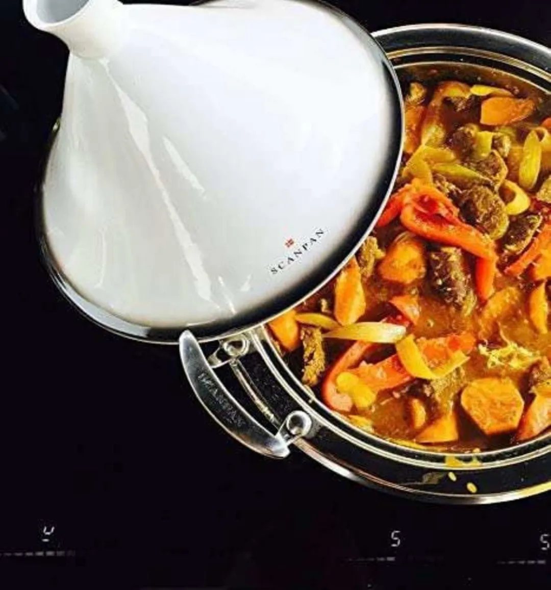 Scanpan Impact Tajine 28cm - Inductie - Zilver/Blauw