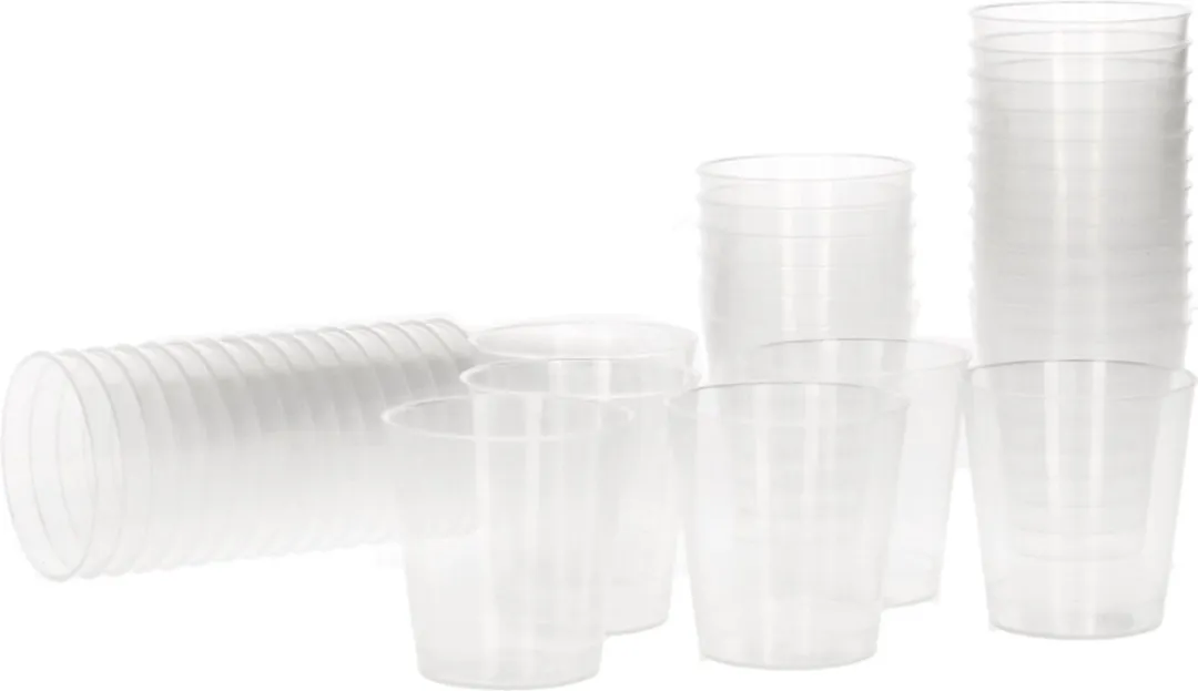Excellent Houseware Shotglazen 40ST - 30ml - Transparant - 40 Stuks