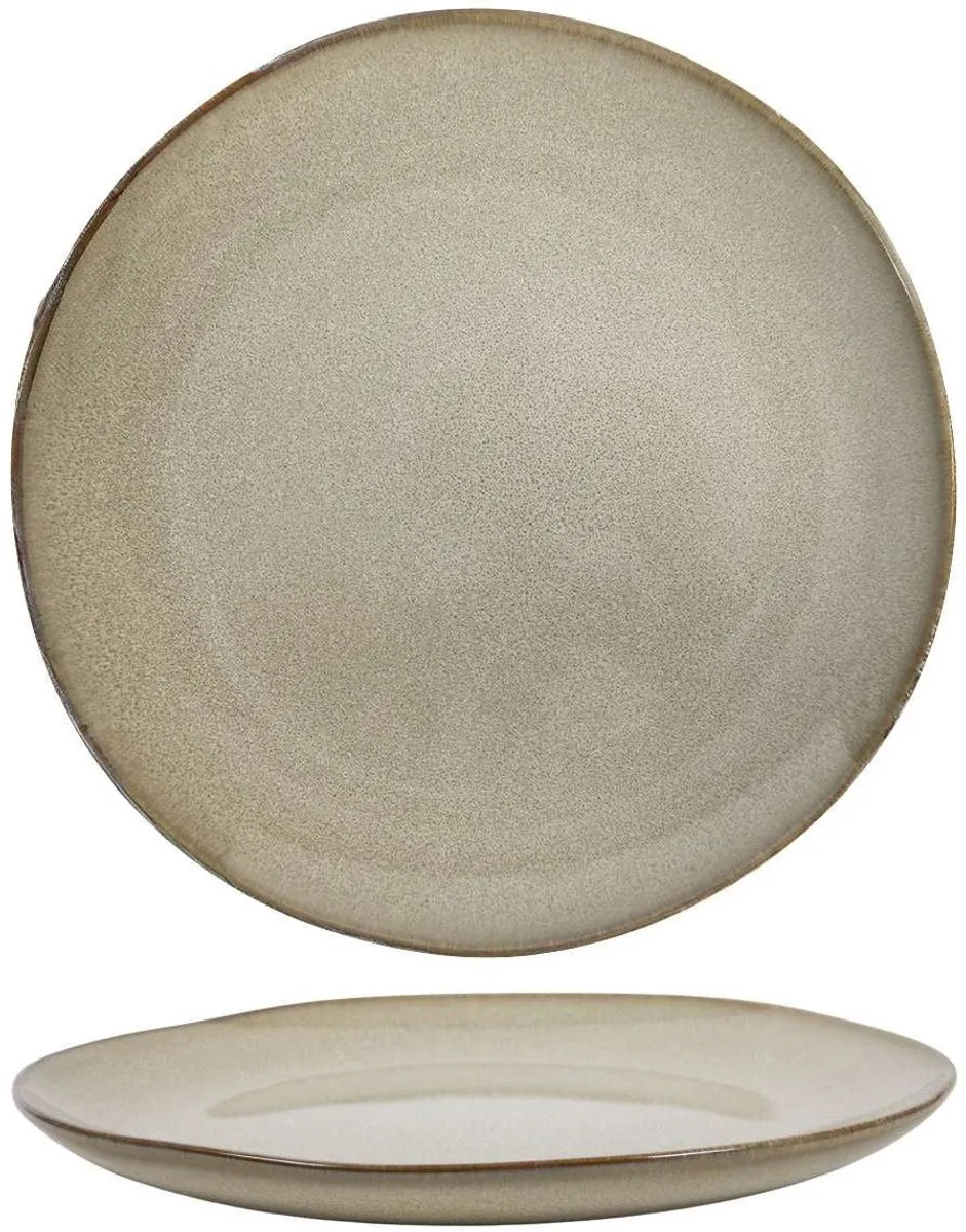 Cookinglife Bordenset Sabi Beige 6-delig – Servies Set 6 Personen – Modern Design Aardewerk – Vaatwasser- & Magnetronbestendig