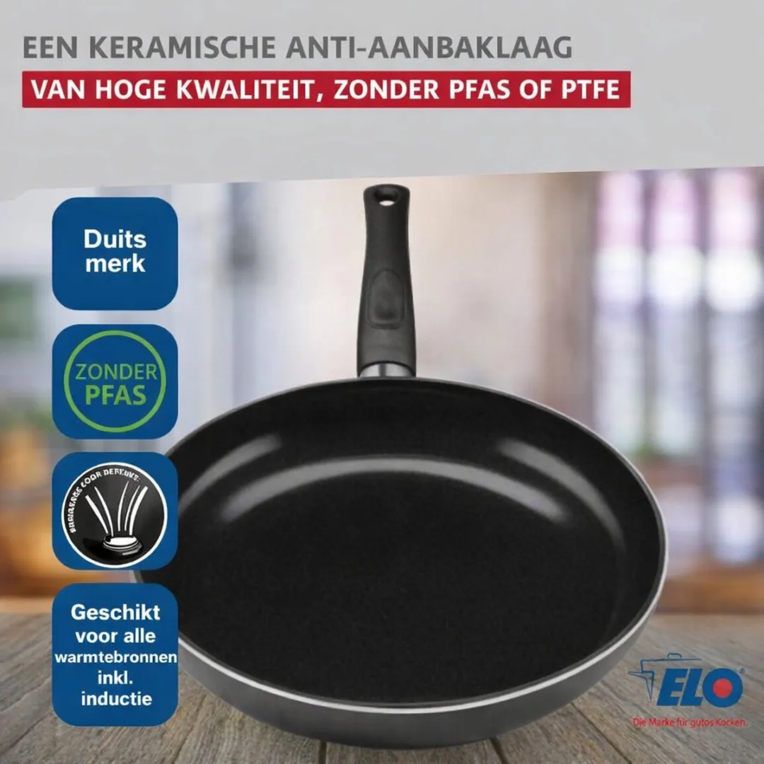 Fackelmann Elo 9712350 Keukenset - 6-delig - Inductie - Zwart