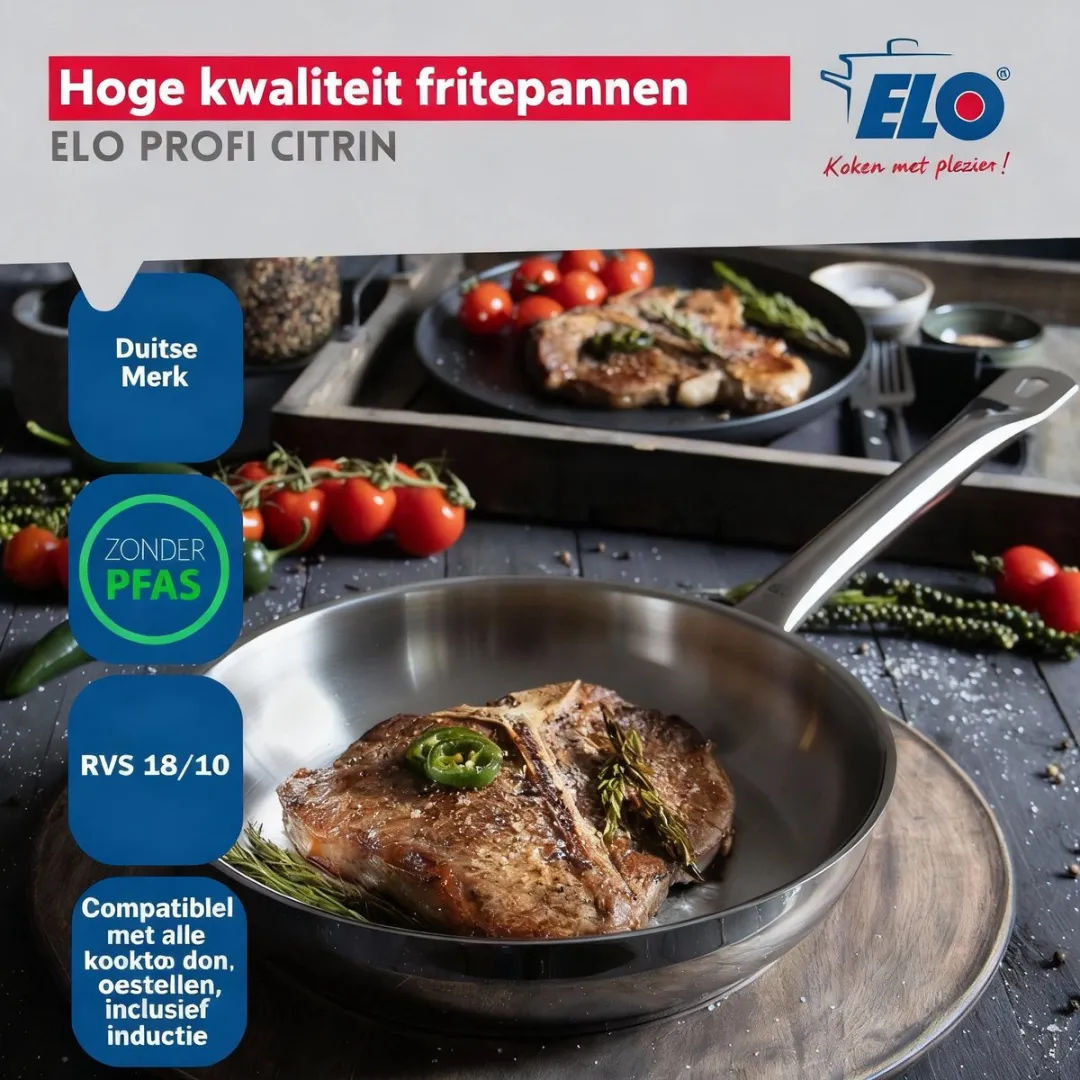 Fackelmann Elo Profi Keukenset 6-delig - 1x24cm + 5x12-26cm - Inductie