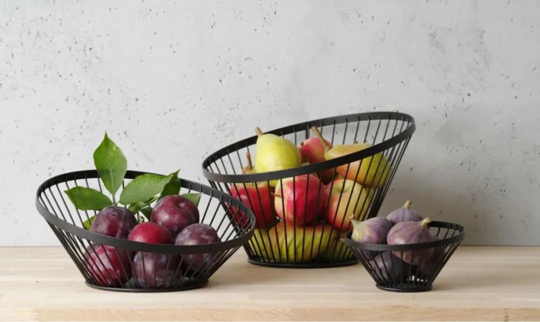 HENDI Fruitkorf Schuin Zwart Ø28cm