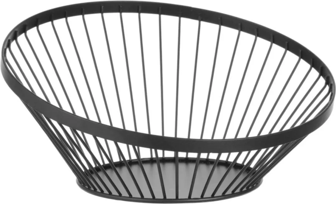 HENDI Fruitkorf Schuin Zwart Ø28cm