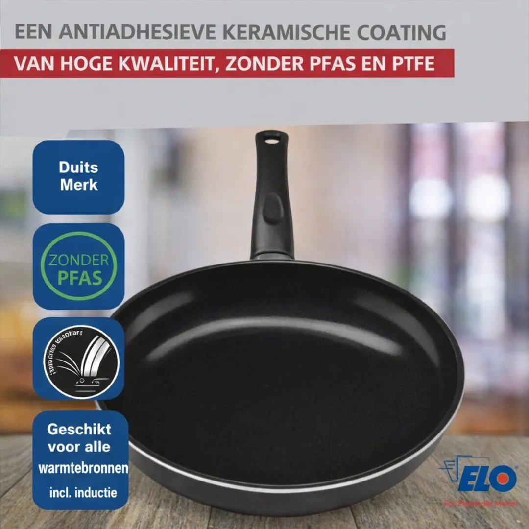 Fackelmann Elo Prima Keukengerei Set 6-delig - Inductie - Zwart