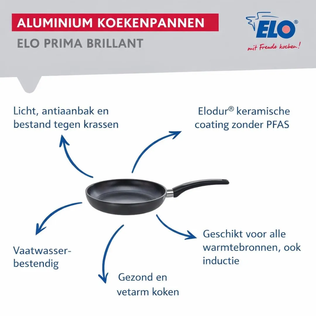 Fackelmann Elo Prima Keukengerei Set 6-delig - Inductie - Zwart