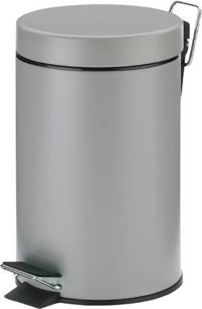 Kela Monaco Pedaal Afvalemmer 3L - Grijs