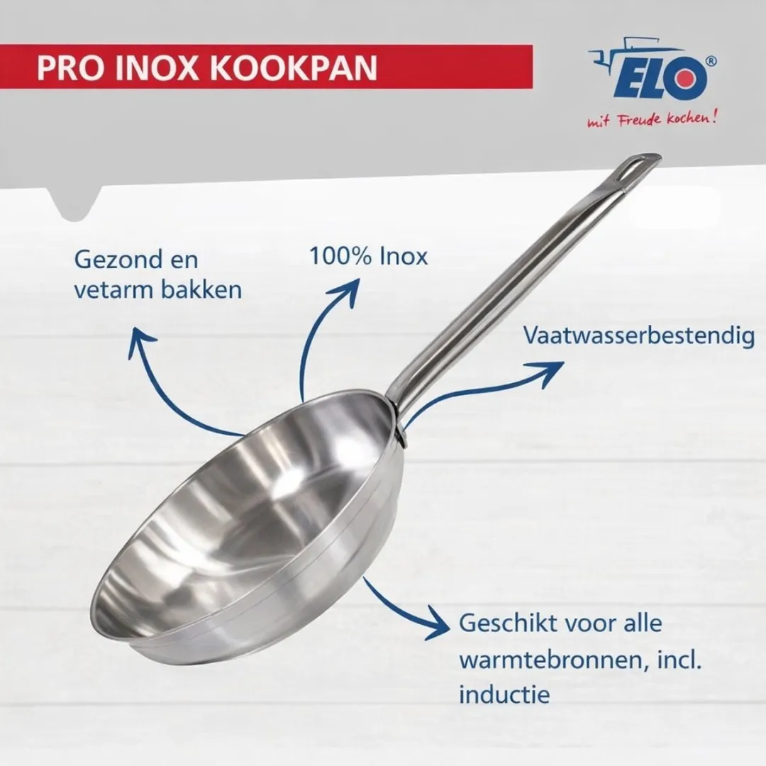 Fackelmann Elo Profi Keukenset 6-delig - Inductie - Roestvrij staal
