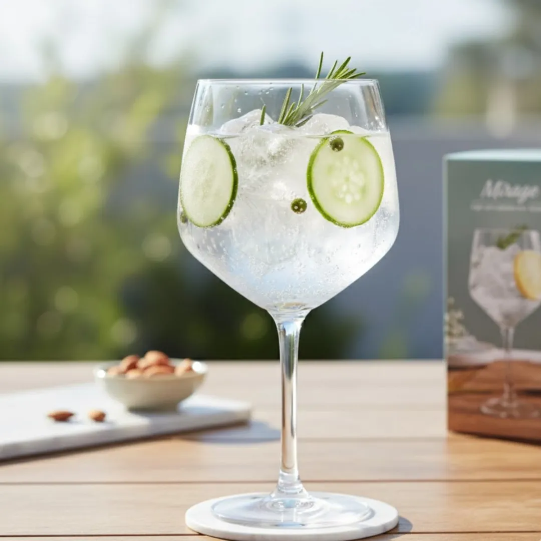 Excellent Houseware Gin Tonic Glazen 8-delig - 610ml - Transparant