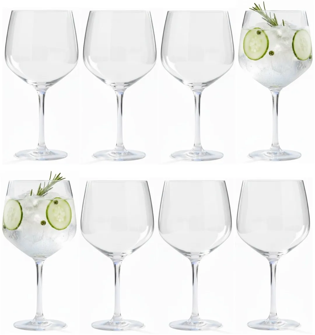 Excellent Houseware Gin Tonic Glazen 8-delig