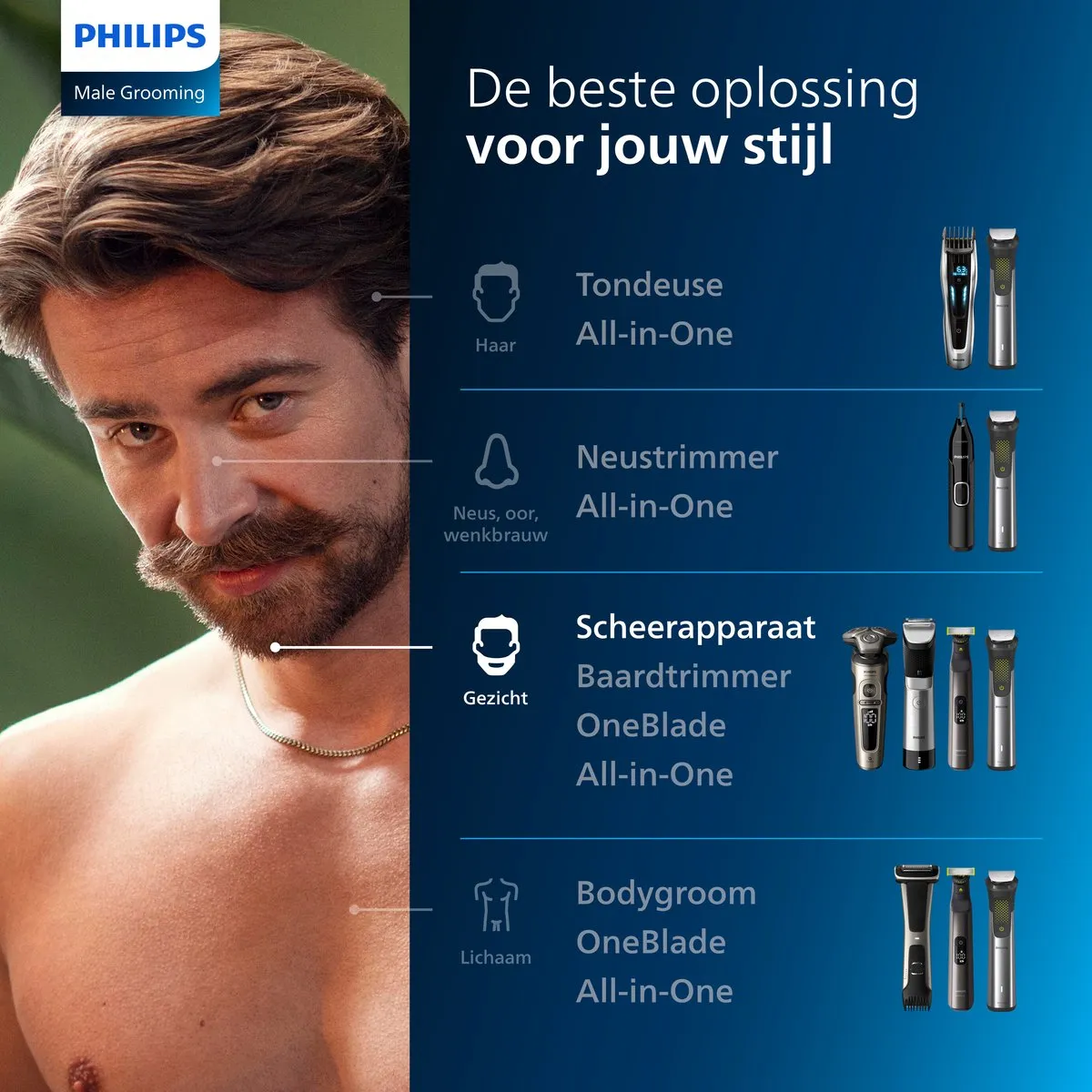 Philips Shaver Series 8000 S8696/35 Elektrisch Scheerapparaat - Zwart