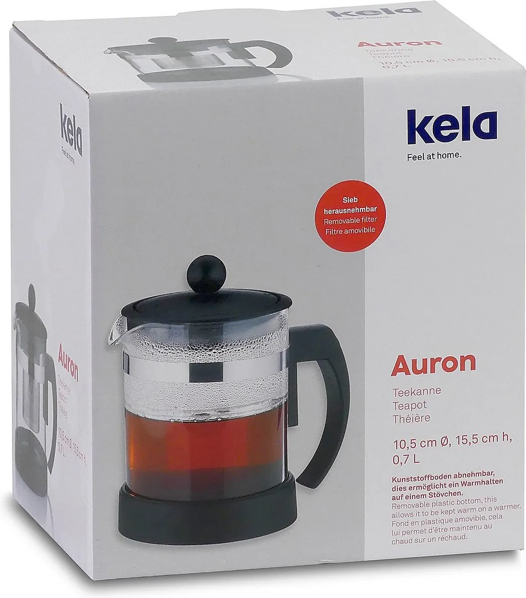 Kela Theepot 1L - Zwart - afbeelding 6 van 6
