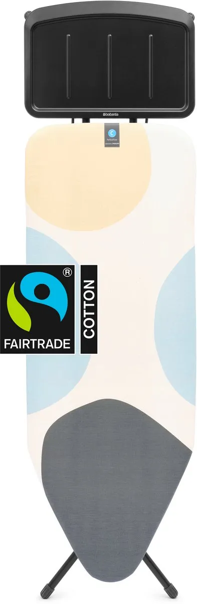 Brabantia Perfect Flow Strijkplank C 124x45cm - Stoomgenerator - Spring Bubbles