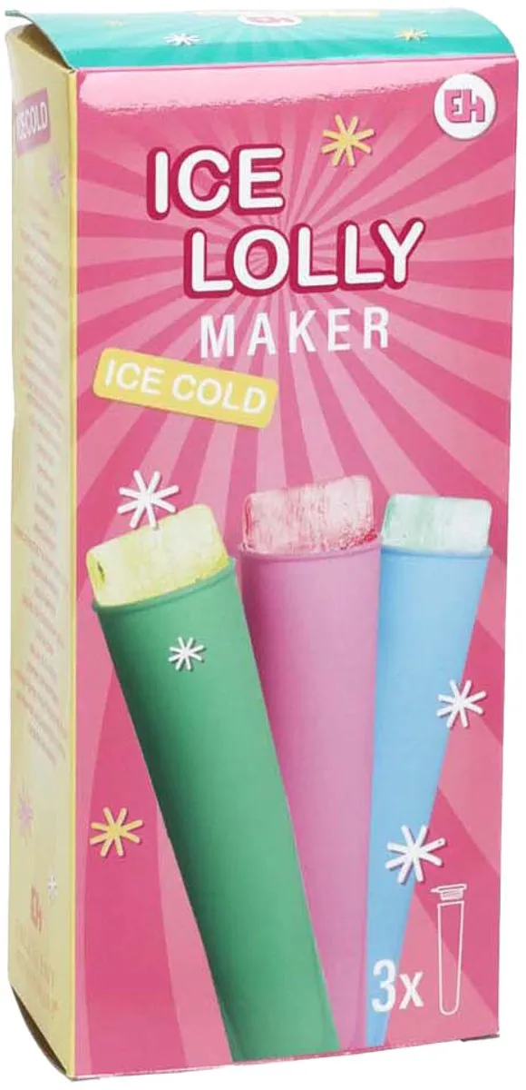 Excellent Houseware IJsvormpjes Set 3 Stuks - 100ml - Siliconen - Groen/Blauw/Roze - afbeelding 6 van 6