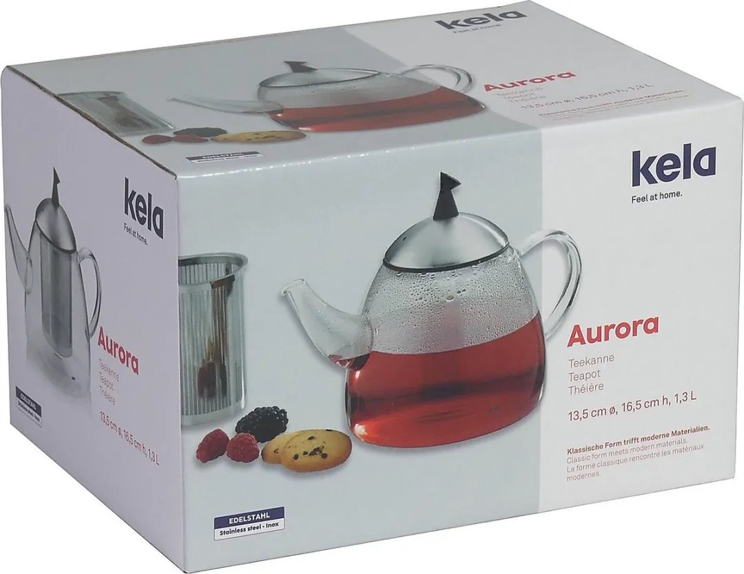 Kela Aurora Theepot 1,8L - Transparant