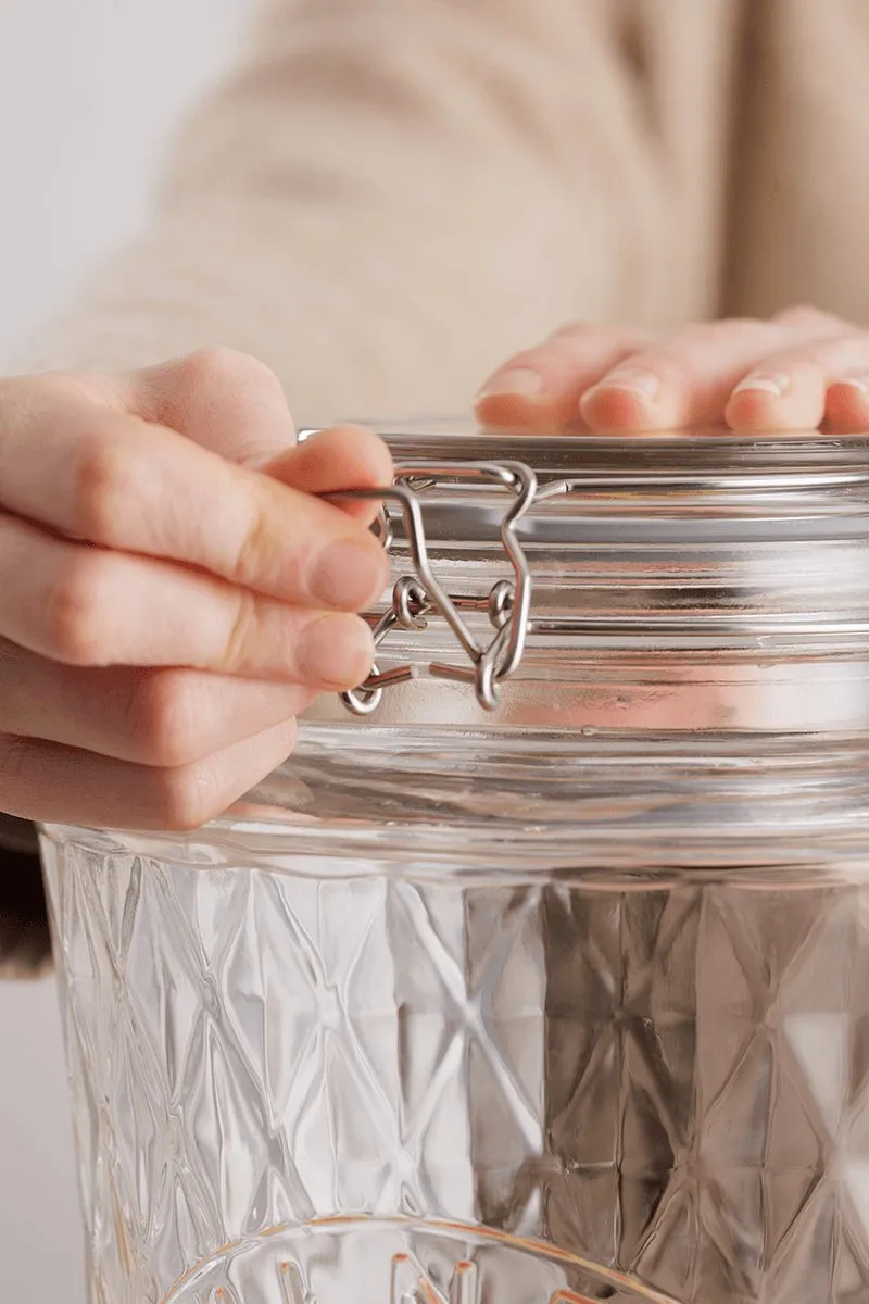 Kilner Diamond Drankdispenser 5L - Transparant/Zilver