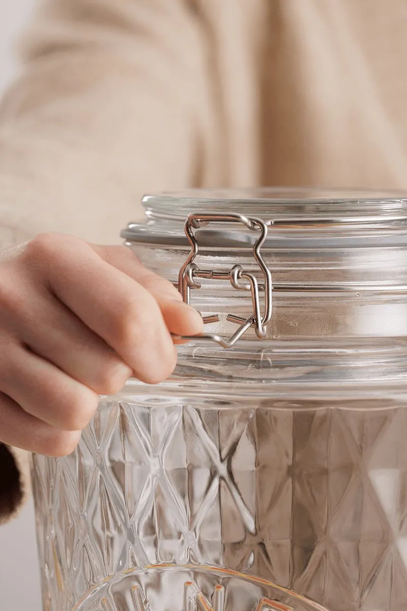 Kilner Diamond Drankdispenser 5L - Transparant/Zilver - afbeelding 6 van 6