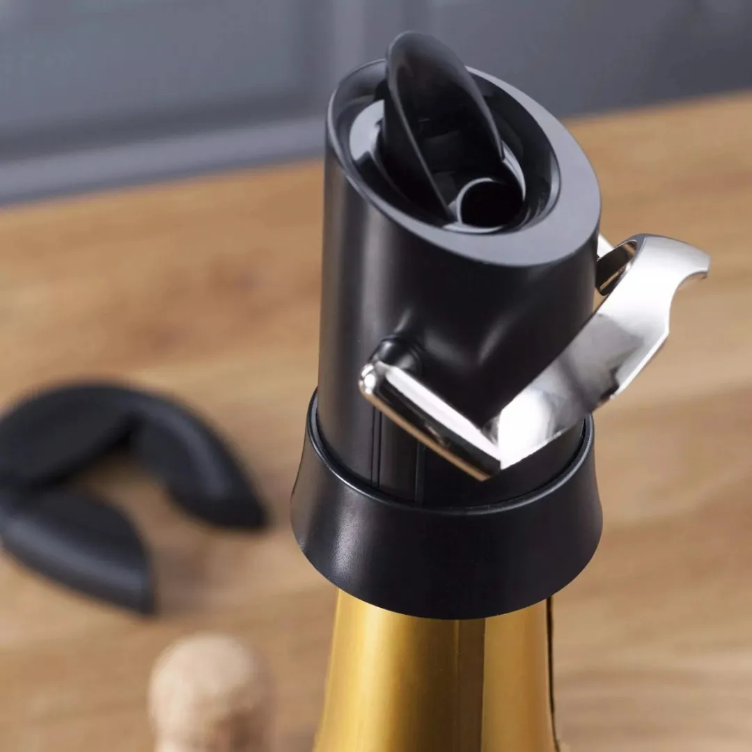VacuVin Champagne Saver & Server - Zwart - afbeelding 6 van 6