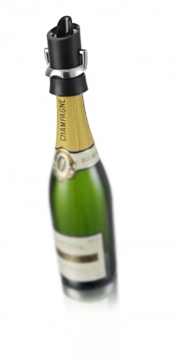 VacuVin Champagne Saver & Server - Zwart