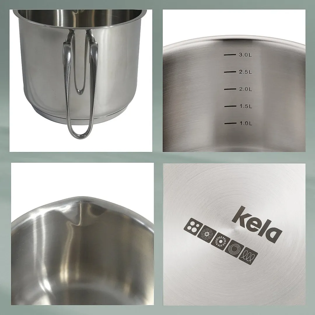 Kela Melkkannetje RVS 1,4L - Zilver