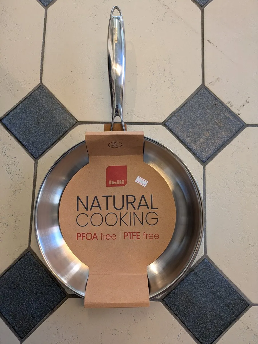 Ibili Natural Triply Koekenpan 26cm - Zilver