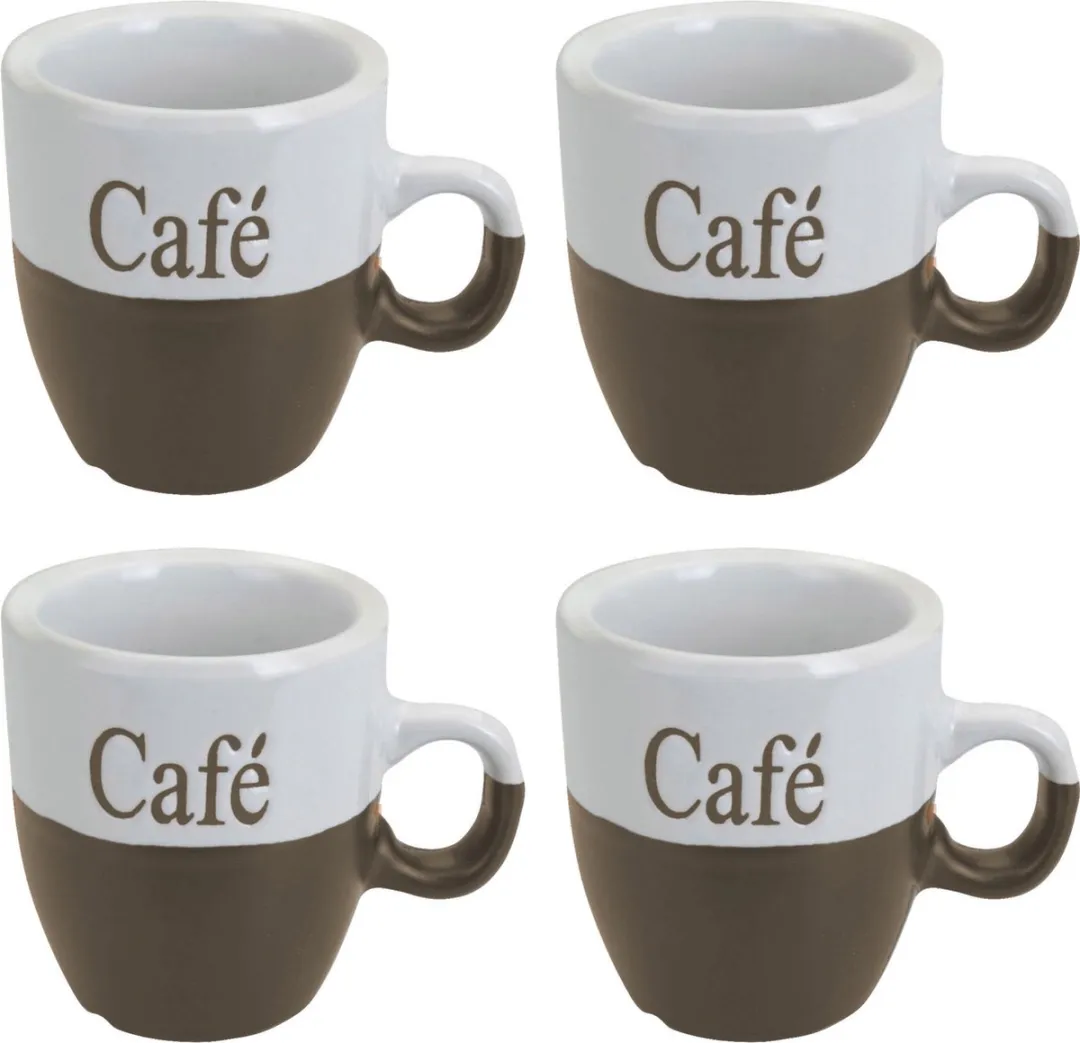 Excellent Houseware Koffiemokset 8x 150ml