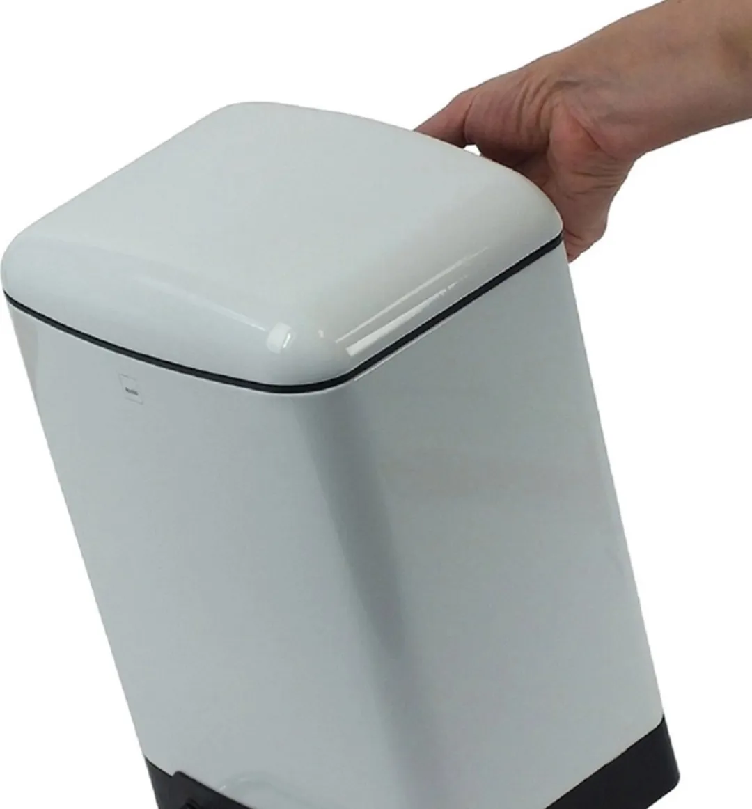 Kela Afvalemmer RVS 6L - Wit