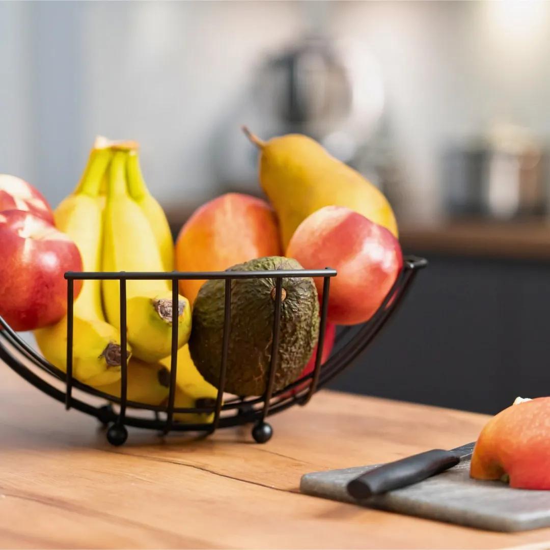 Westmark Moderno Draadmand - Fruit & Brood 28cm - Zwart