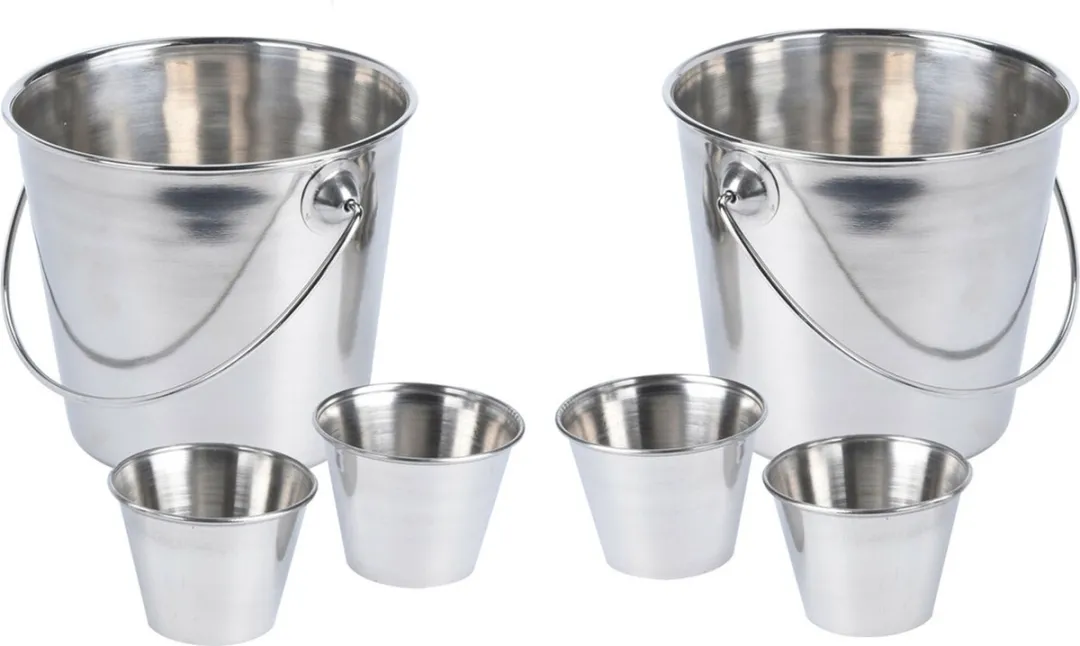 Excellent Houseware Frietbakset 6-delig RVS