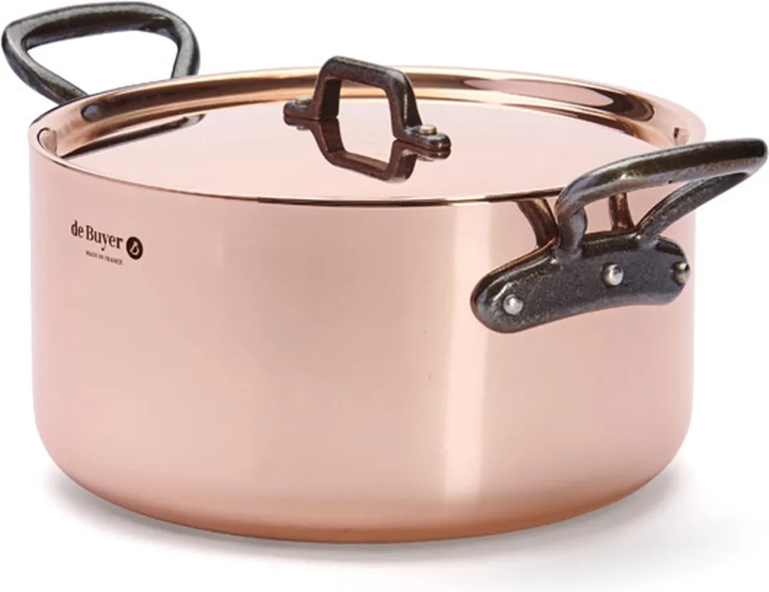 DeBuyer Inocuivre First Classe Kookpan 24cm - Koper - afbeelding 4 van 6